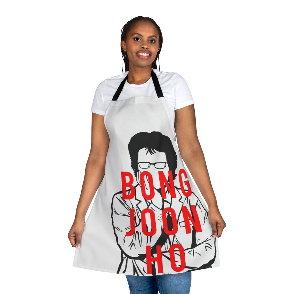 Apron featuring the name and silhouette of acclaimed Korean movie director Bong Joon Ho