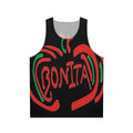 Unisex tank top with Bonita Apple graphic