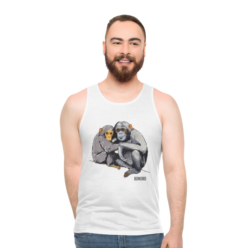 Bonobo unisex tank top with band logo