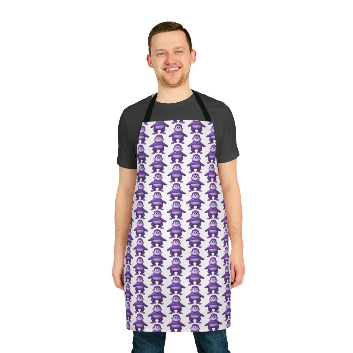 Bonzi Buddy-themed apron for gamers and fans of Vinesauce's Windows destruction videos