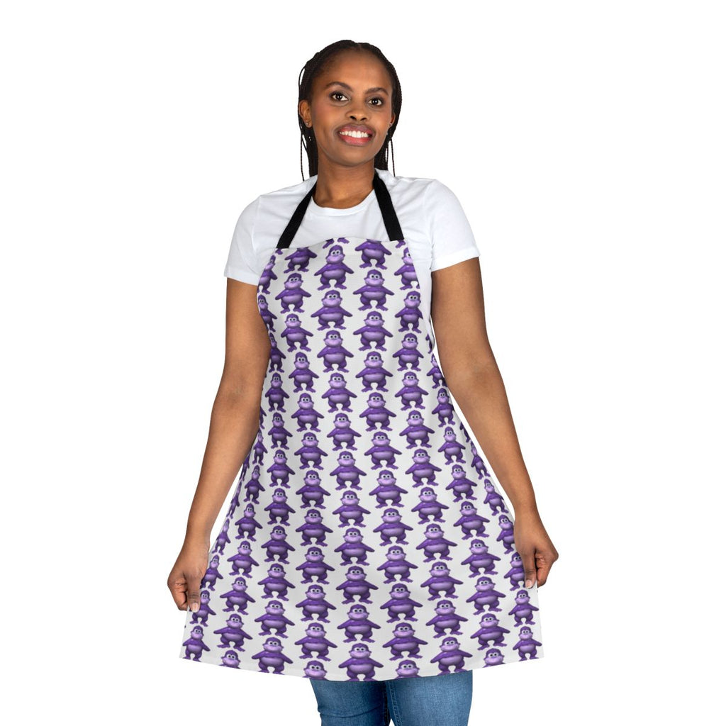 Bonzi Buddy-themed apron for gamers and fans of Vinesauce's Windows destruction videos