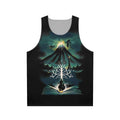 Unisex tank top with "Book of the Return" design