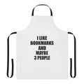 Bookmarks lover apron with funny bookmarks-themed design