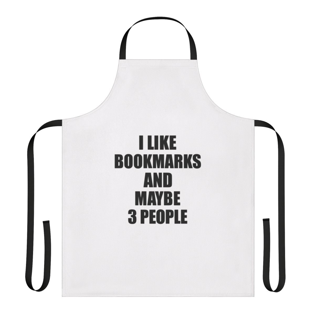 Bookmarks lover apron with funny bookmarks-themed design