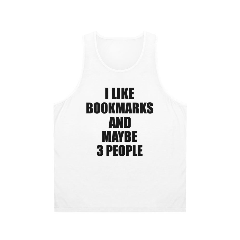 Bookmarks lover unisex tank top