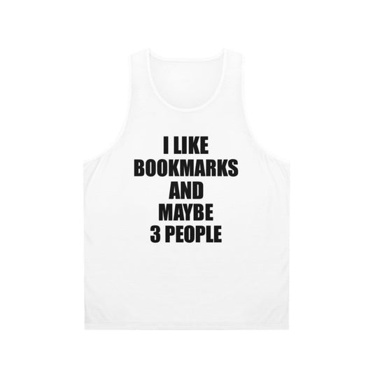 Bookmarks lover unisex tank top