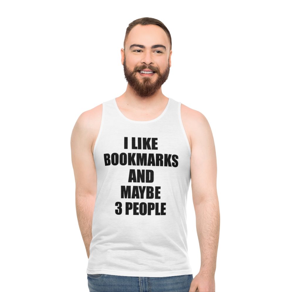 Bookmarks lover unisex tank top