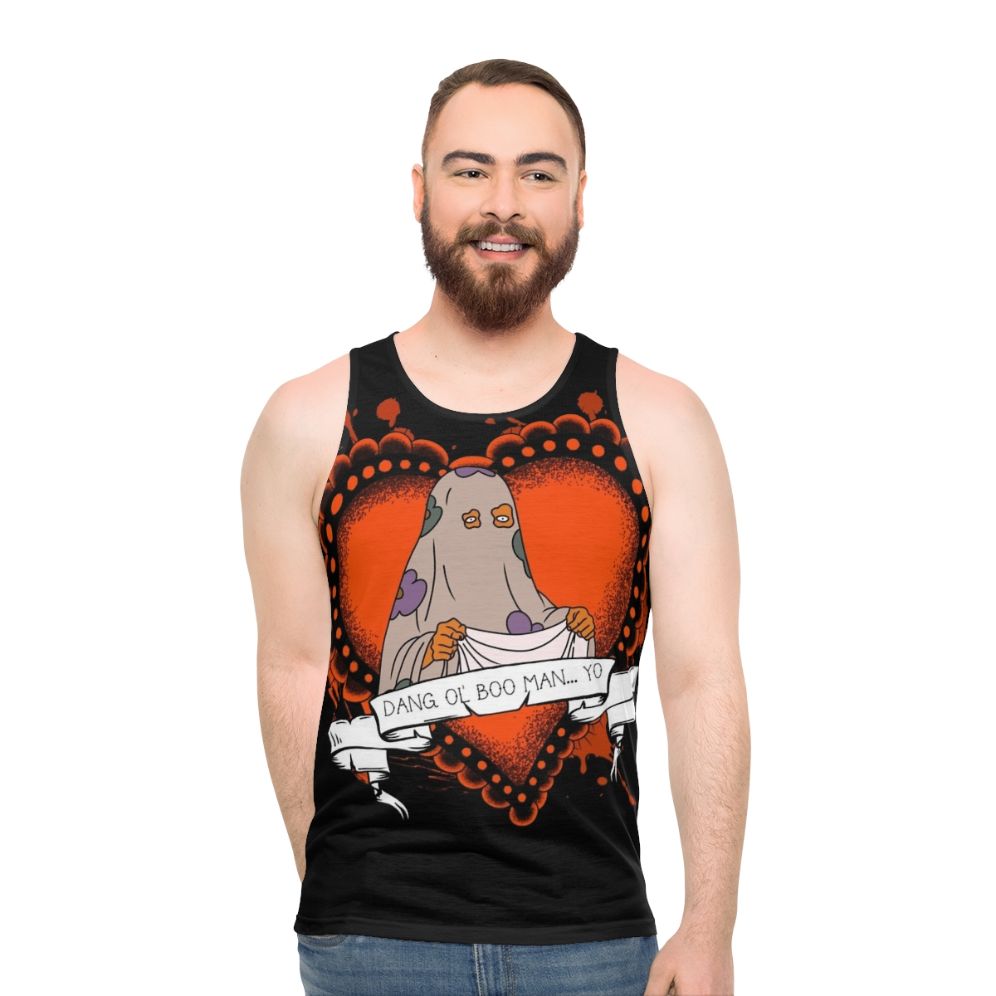 Boomhauer unisex tank top