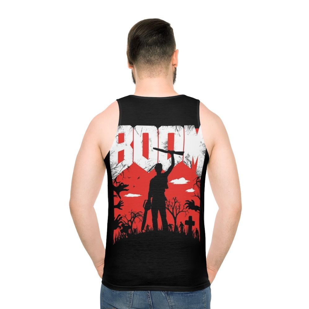 "This Is My Boomstick" Unisex Tank Top featuring a pop culture design