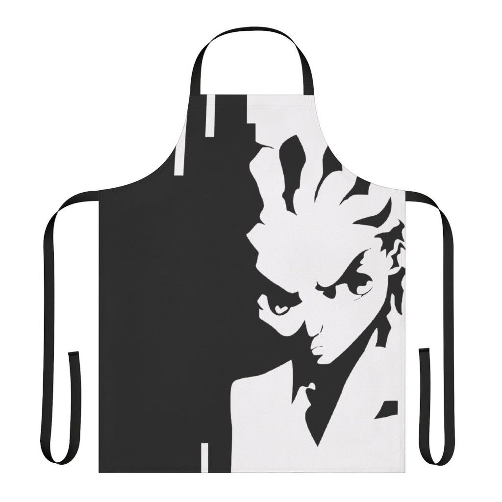 Boondocks-inspired apron featuring black culture and urban style graphics