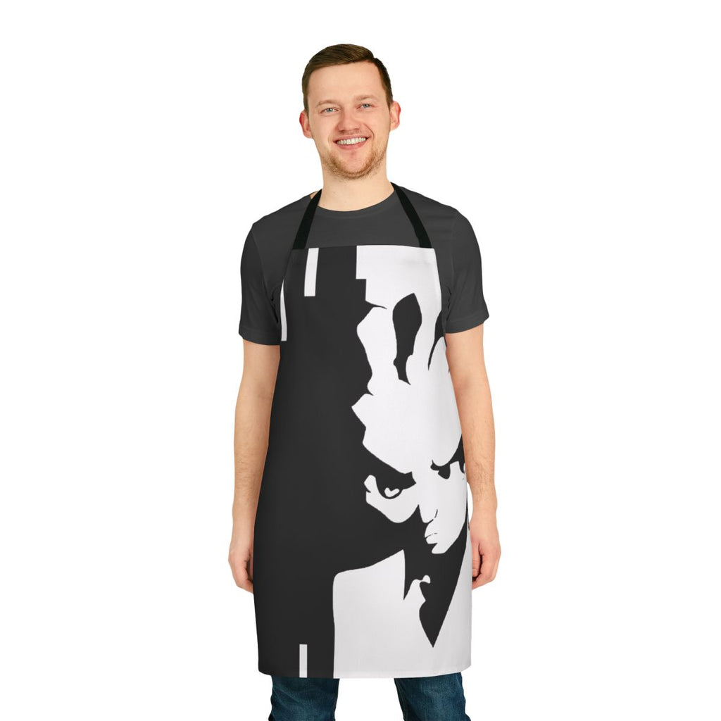 Boondocks-inspired apron featuring black culture and urban style graphics
