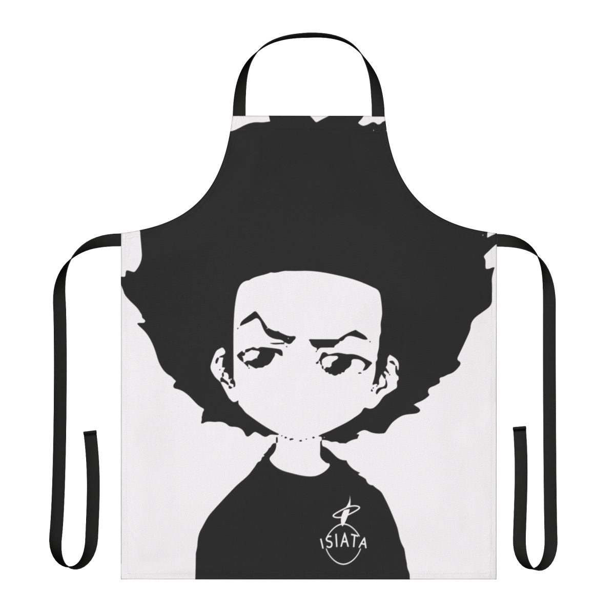 Boondocks-inspired apron featuring Huey Freeman character