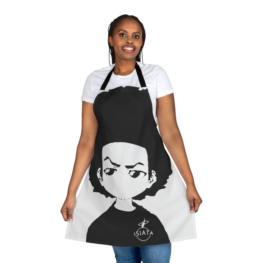 Boondocks-inspired apron featuring Huey Freeman character