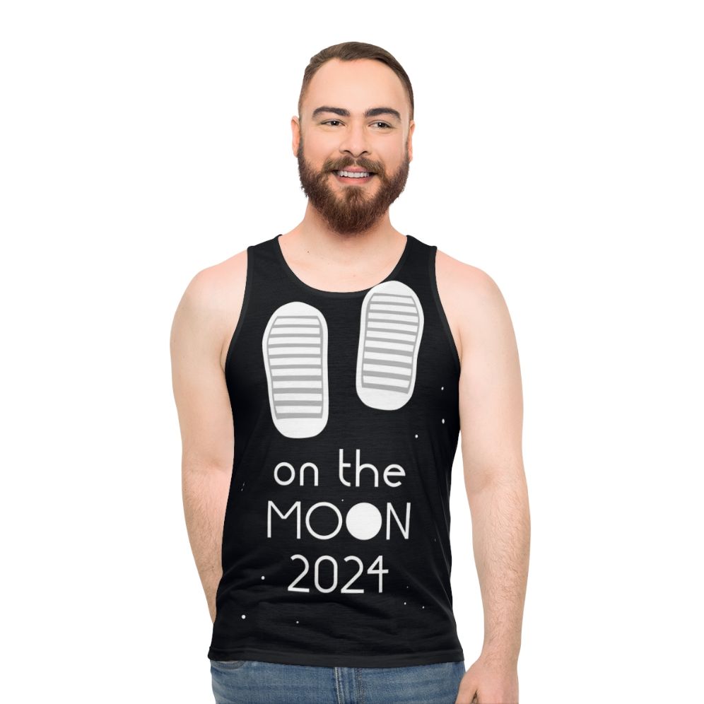 Space Force 'Boots On The Moon' Unisex Tank Top