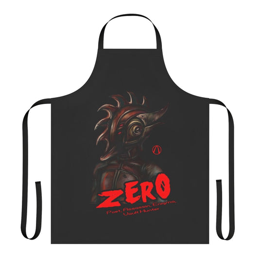 Borderlands 2 Zer0 the Assassin inspired apron with character artwork