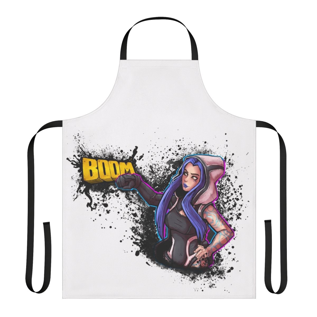 Borderlands 3 inspired Maya siren apron with bold, colorful design for gaming enthusiasts