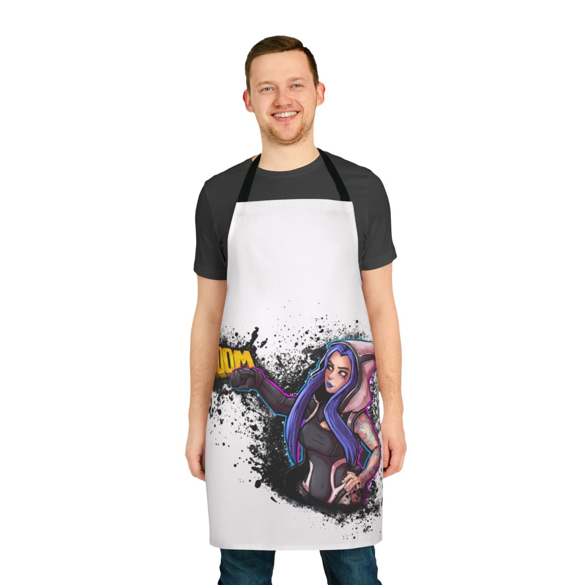 Borderlands 3 inspired Maya siren apron with bold, colorful design for gaming enthusiasts