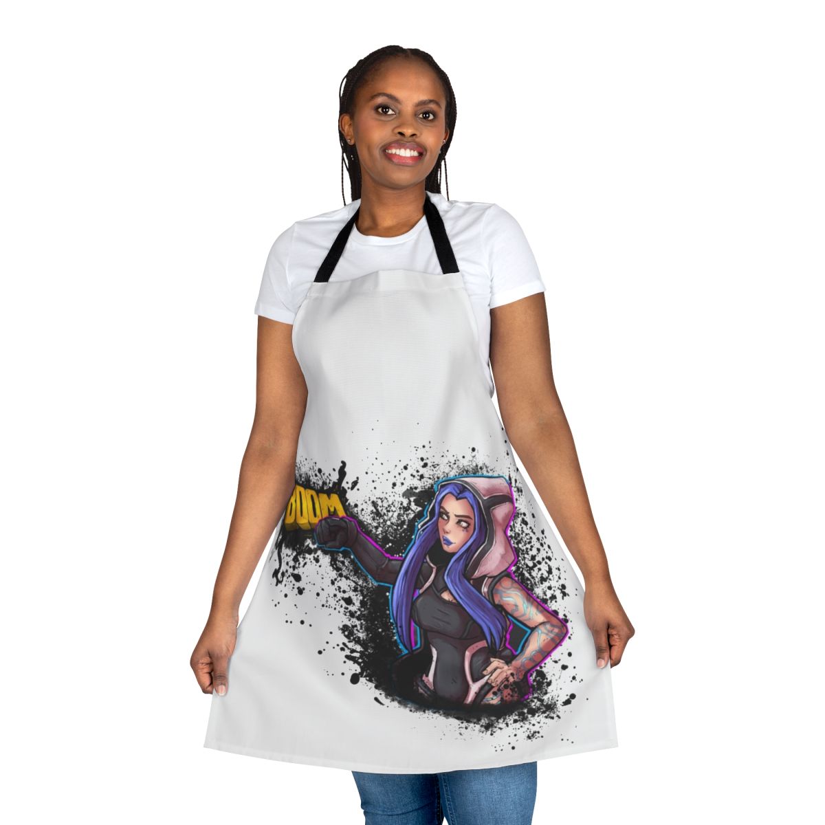 Borderlands 3 inspired Maya siren apron with bold, colorful design for gaming enthusiasts