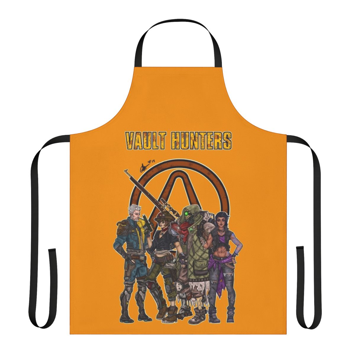Borderlands 3 inspired apron featuring the Vault Hunters logo