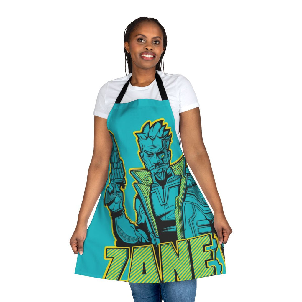 Borderlands 3 Zane Flynt themed custom apron with vector design