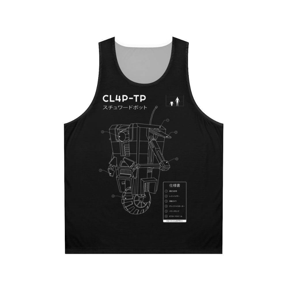 Borderlands Claptrap Blueprint Unisex Tank Top