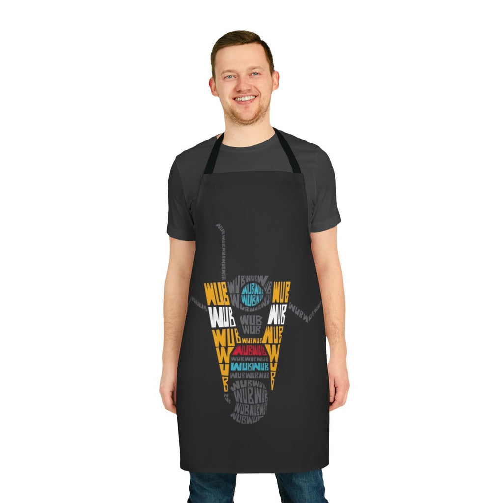 Borderlands Claptrap Dubstep Remix Apron, featuring the iconic Claptrap character from the Borderlands video game franchise