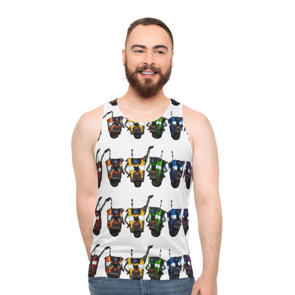 Borderlands Claptrap Rainbow Unisex Tank Top
