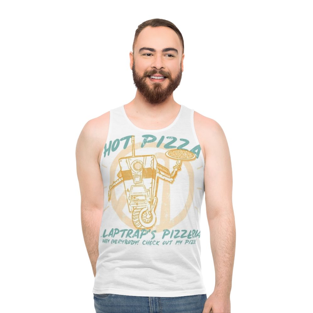 Borderlands Claptrap S Pizzeria Unisex Tank Top