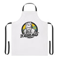 Borderlands themed apron featuring the Borderlands logo and character designs