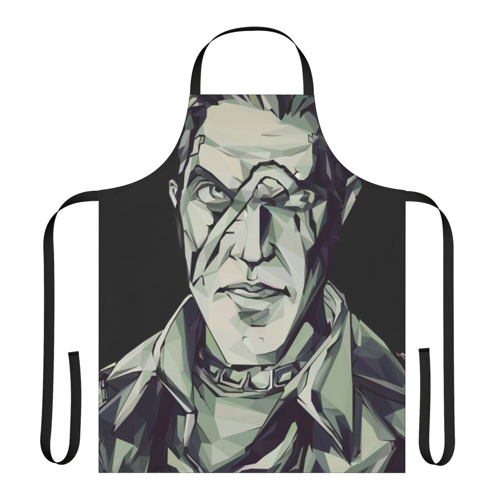 Borderlands Handsome Jack-themed cooking apron with vector art design