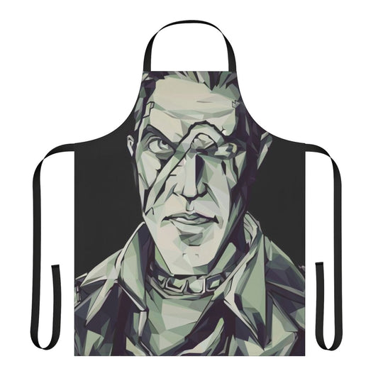 Borderlands Handsome Jack-themed cooking apron with vector art design