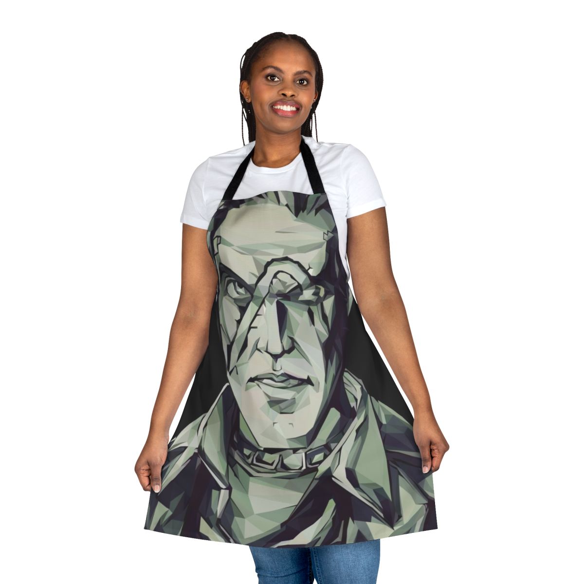 Borderlands Handsome Jack-themed cooking apron with vector art design
