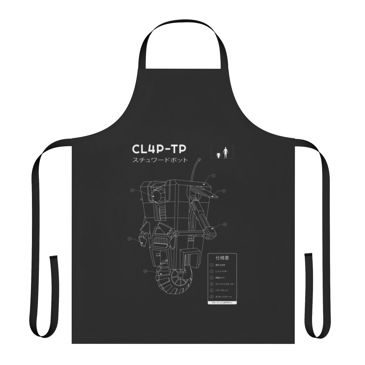 Borderlands Claptrap Blueprint Design Apron