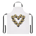 Borderlands-inspired apron featuring the iconic Claptrap robot and a heart design