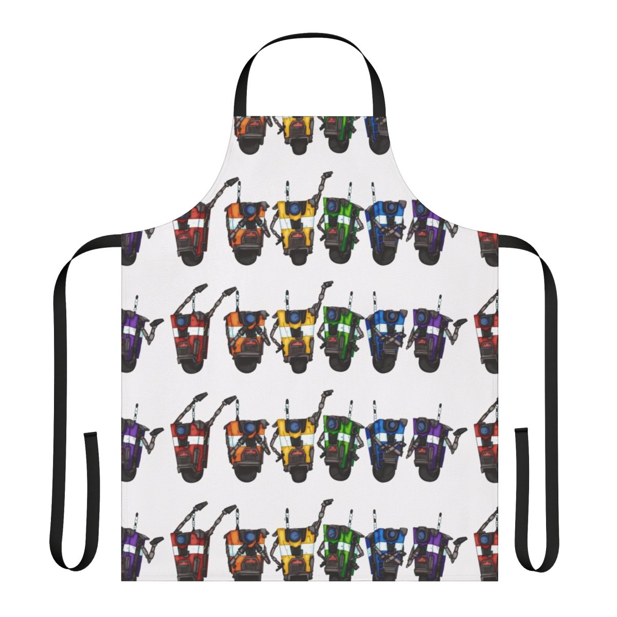 Borderlands Claptrap Rainbow Horizontal Apron
