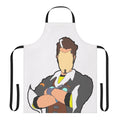 Borderlands-themed apron featuring the character Handsome Jack
