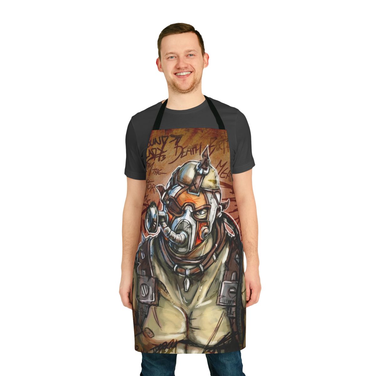 Borderlands-inspired psycho apron with post-apocalyptic, wasteland design