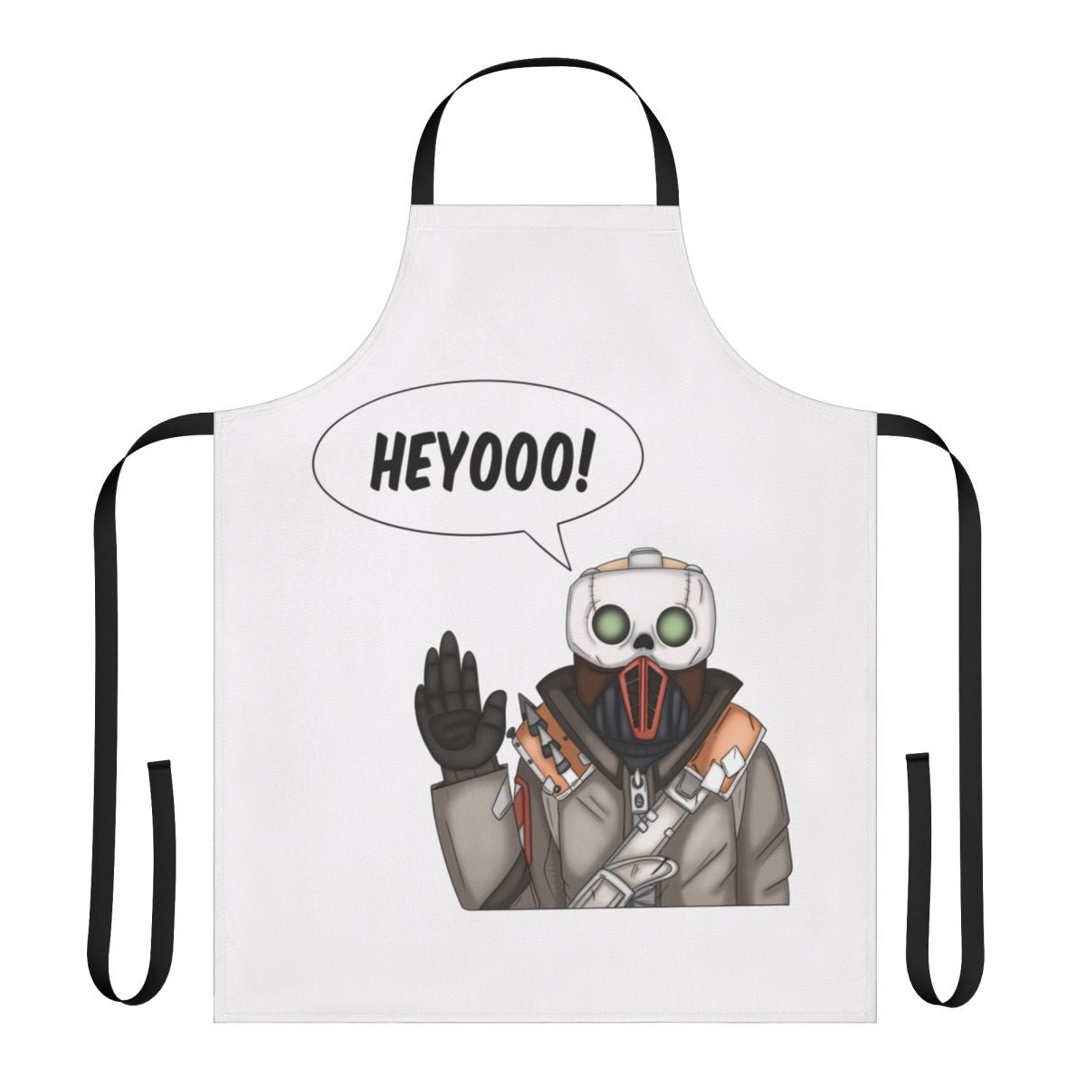 Borderlands-themed apron featuring the iconic Borderlands Psycho character, Steve