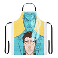 Borderlands-themed apron with Rhys character design