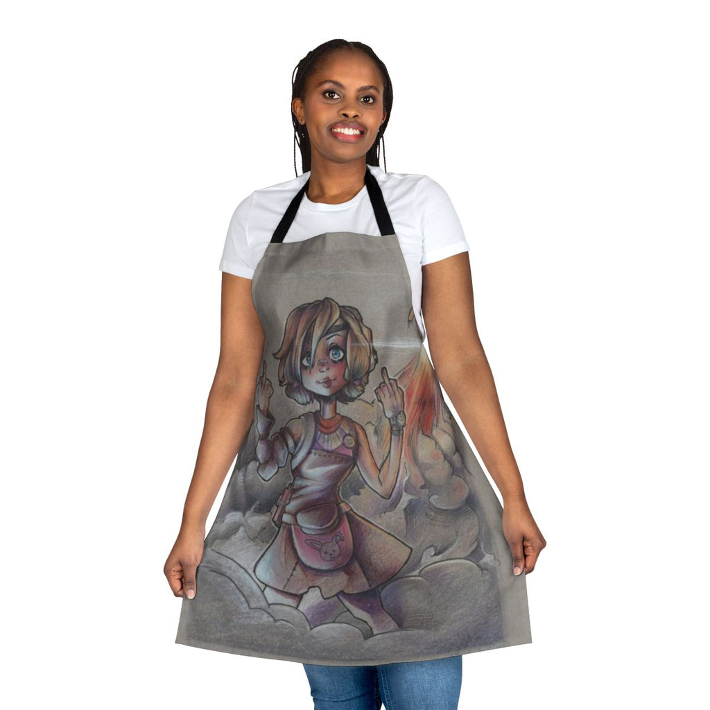 Borderlands-themed apron featuring the character Tiny Tina