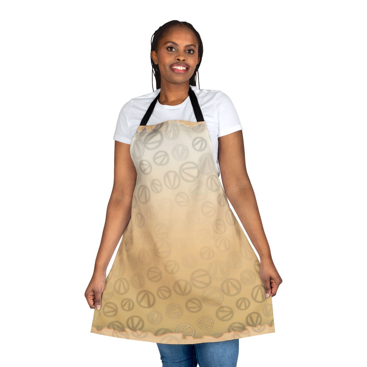 Borderlands inspired apron featuring the iconic vault symbol pattern