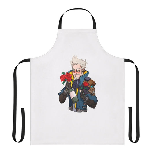 Borderlands Zane-themed apron featuring the Operative character design