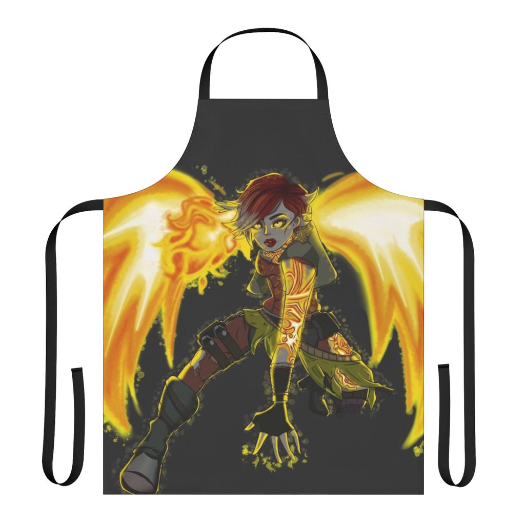 Borderlands-themed apron featuring Lilith's intense gaze