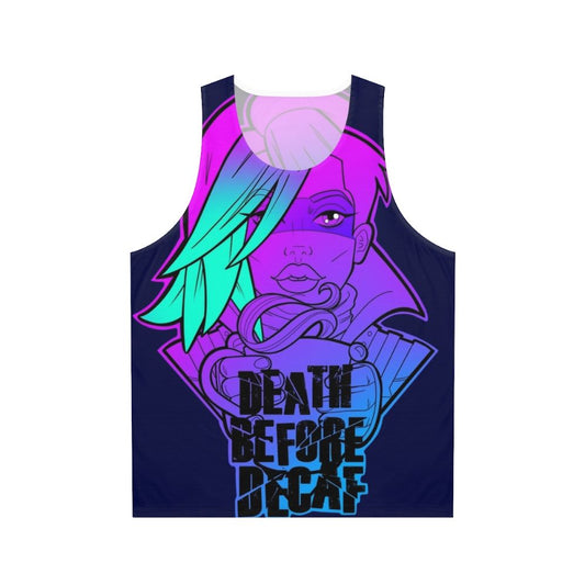 Borderlands Lorelei "Death Before Decaf" Unisex Tank Top