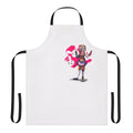 Borderlands Tiny Tina inspired fanart apron in hot pink with explosive bunnies