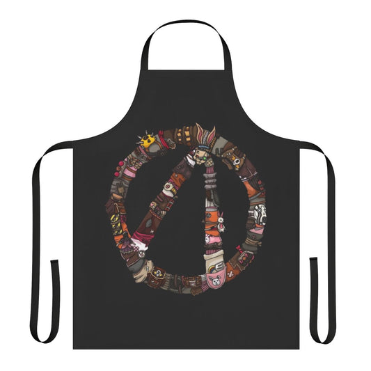Borderlands-inspired apron featuring the iconic vault hunter symbol