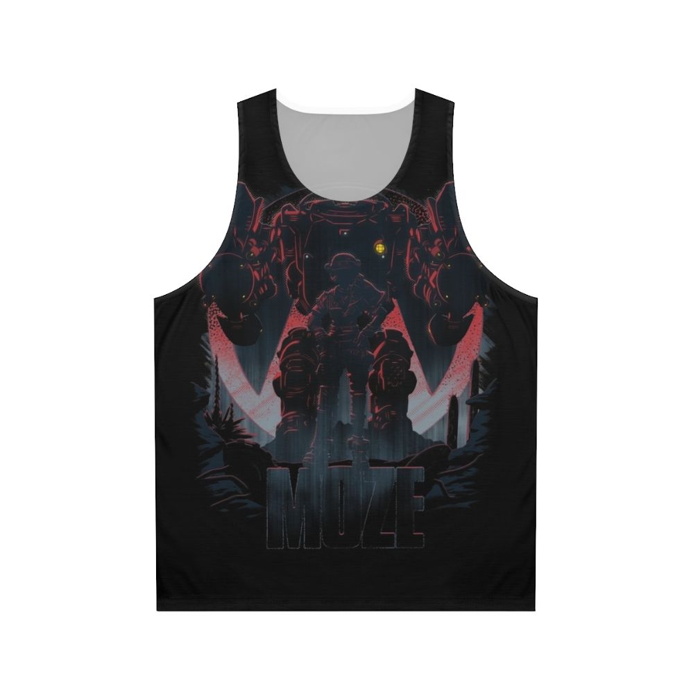 Borderlands 3 unisex tank top with Moze character artwork