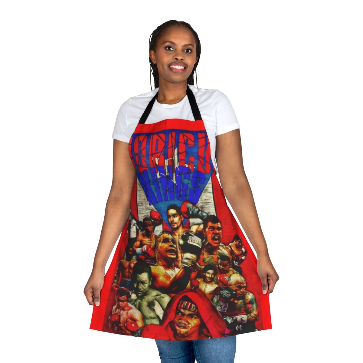 Boricua-Inspired Boxing Apron with Puerto Rican Imagery