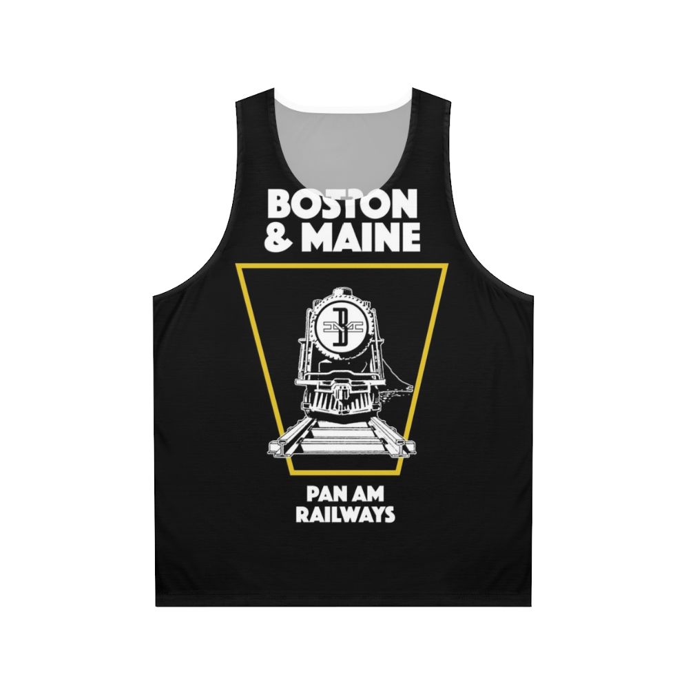 Boston Maine Train Emblem Unisex Tank Top