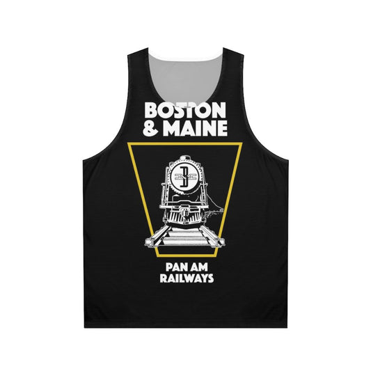 Boston Maine Train Emblem Unisex Tank Top